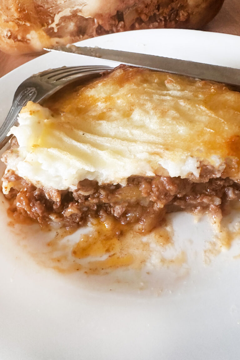 A slice of shepherd's pie